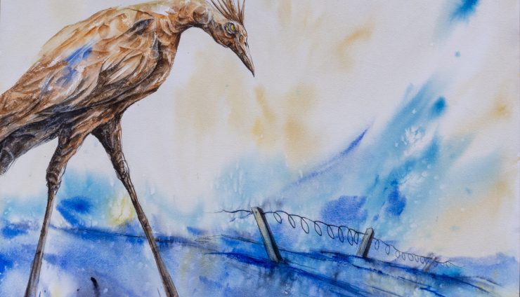 Tirtha_Banerjee_Barricade_2024_watercolor_55_75cm